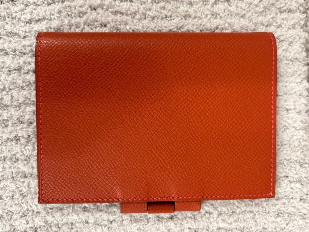 Hermes Epsom Agenda GM Brown Leather Address Book #81988